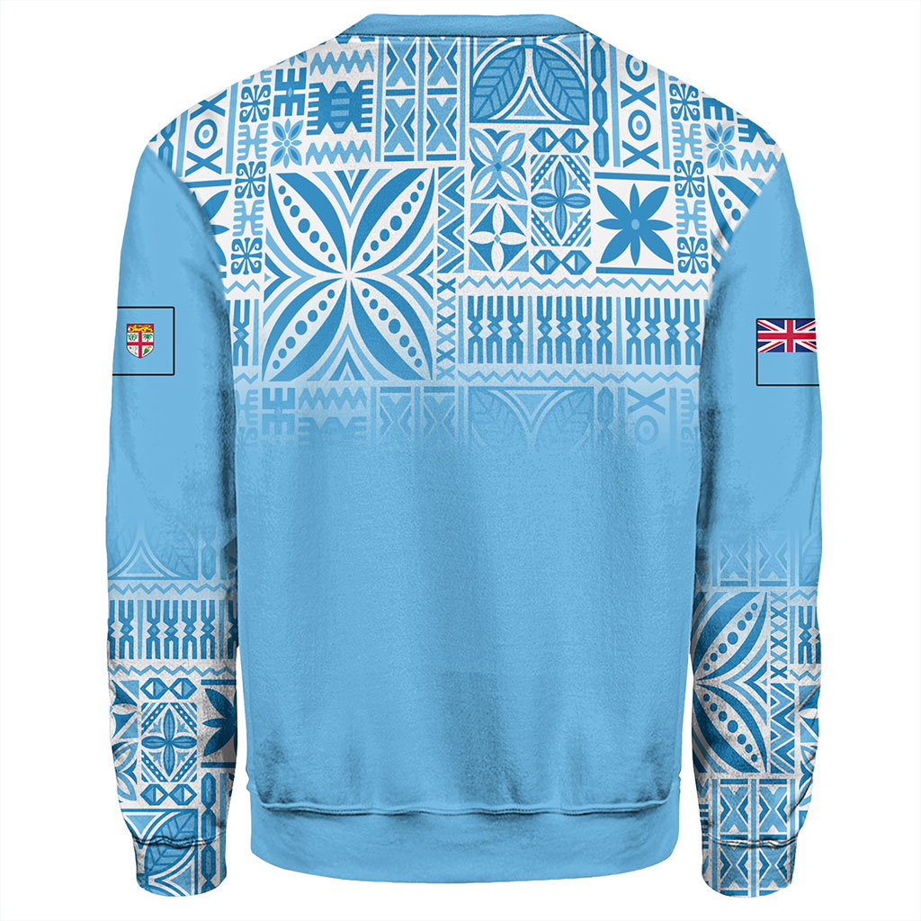 Fiji Sweatshirt Coat Of Arms Pattern Traditional Style