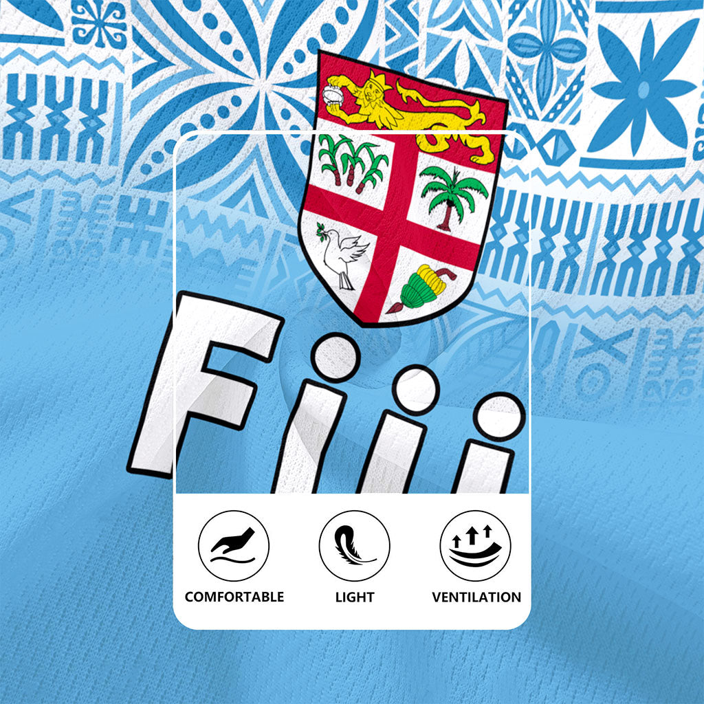 Fiji Rugby Jersey Coat Of Arms Pattern Traditional Style