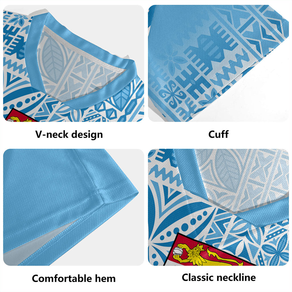 Fiji Rugby Jersey Coat Of Arms Pattern Traditional Style