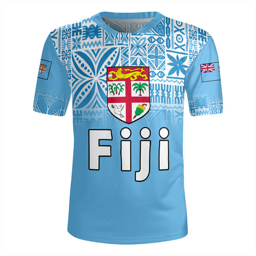 Fiji Rugby Jersey Coat Of Arms Pattern Traditional Style