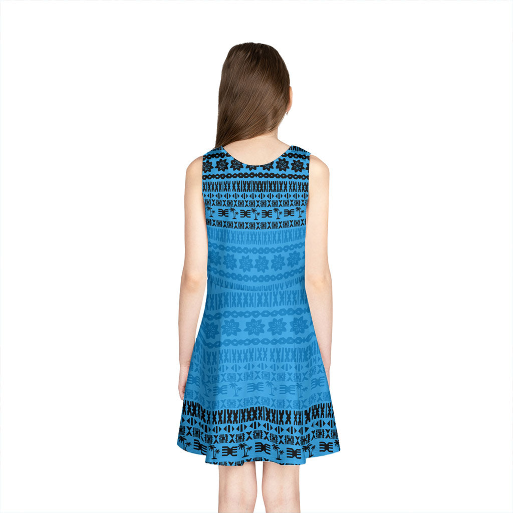 Fiji Girls Sleeveless Sundress Pattern Tribal