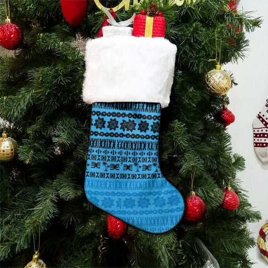 Fiji Christmas Stocking Pattern Tribal