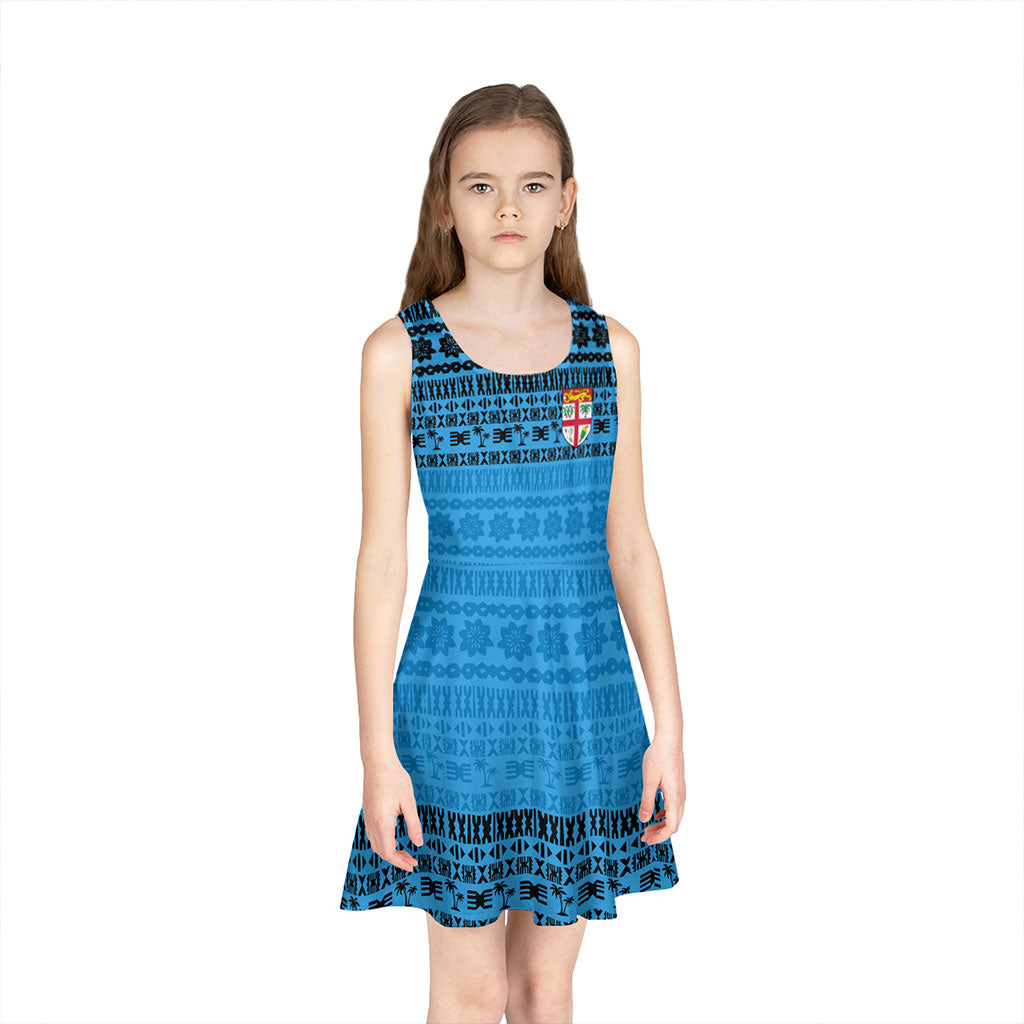Fiji Girls Sleeveless Sundress Pattern Tribal