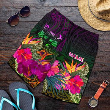 Fiji Personalised Men Shorts - Summer Hibiscus