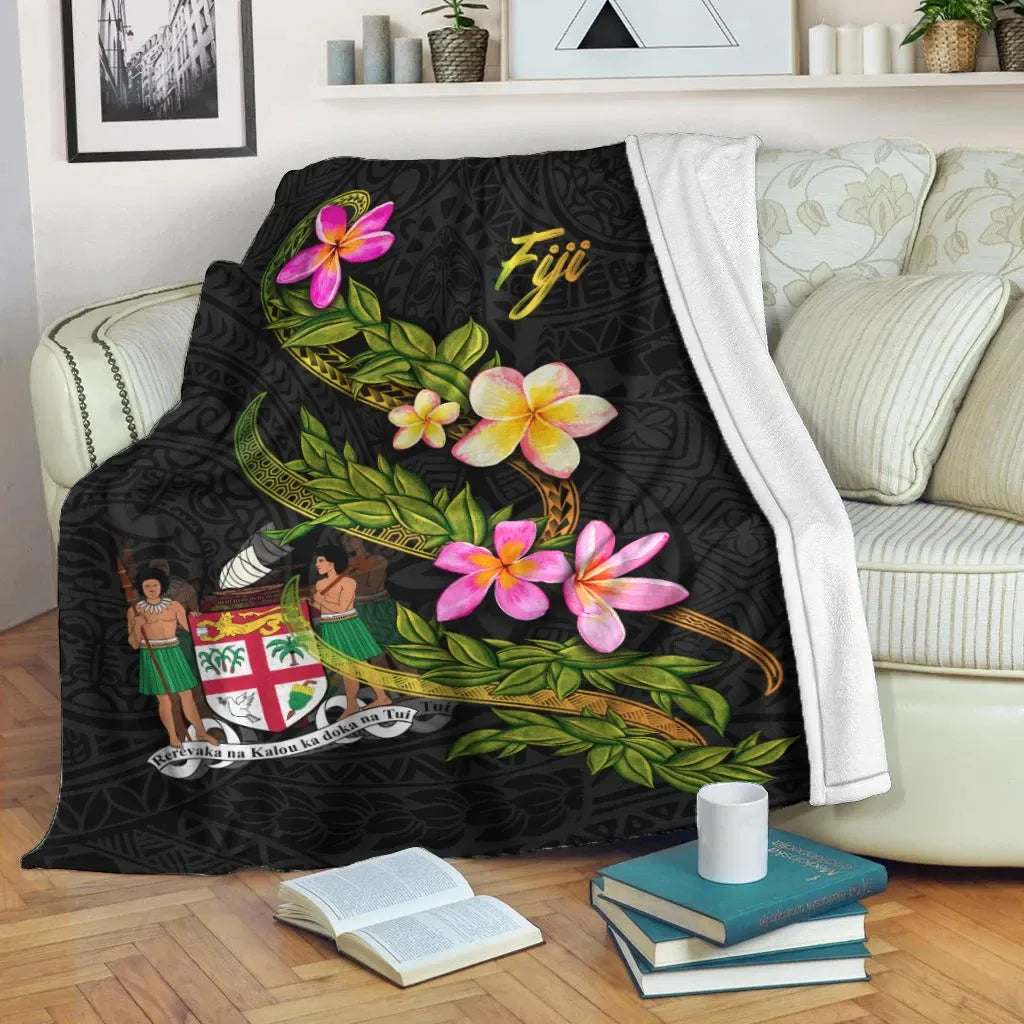 Fiji Polynesian Blanket - Plumeria Tribal