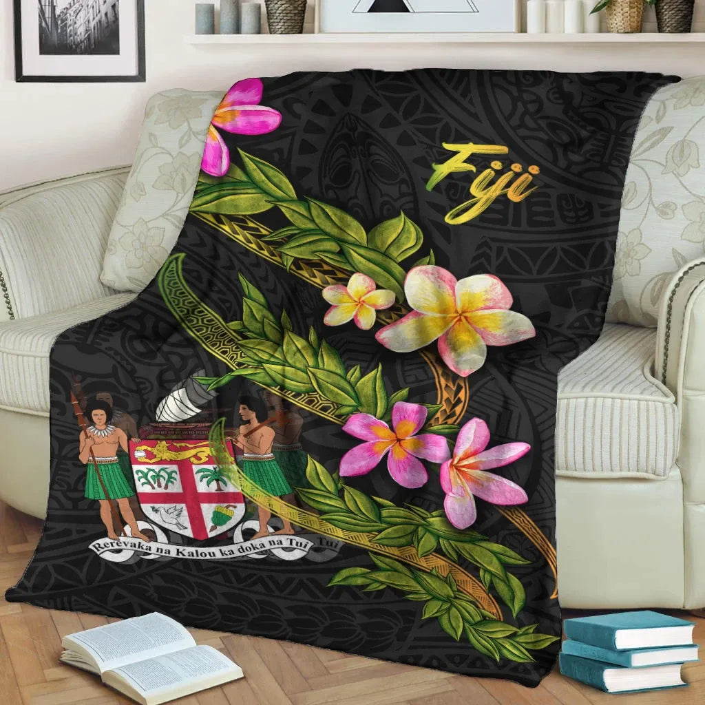 Fiji Polynesian Blanket - Plumeria Tribal