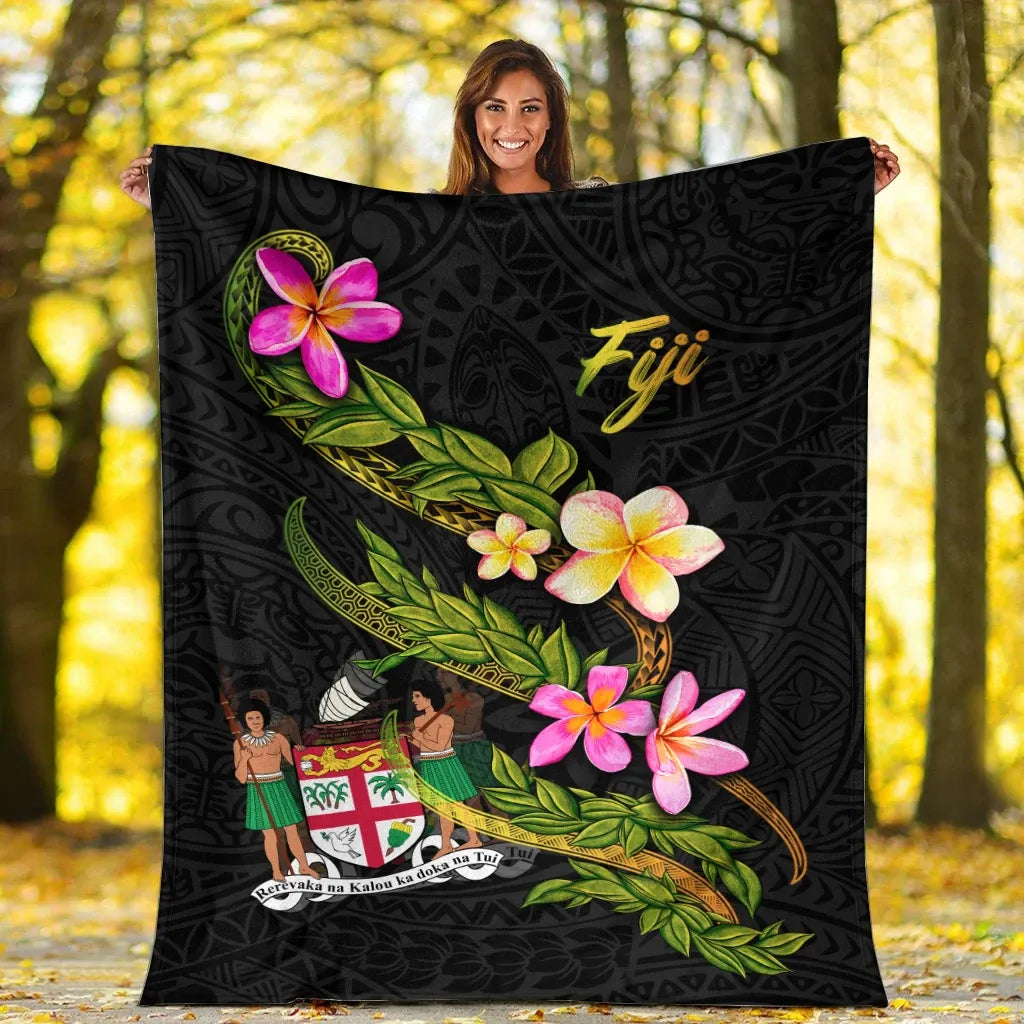 Fiji Polynesian Blanket - Plumeria Tribal