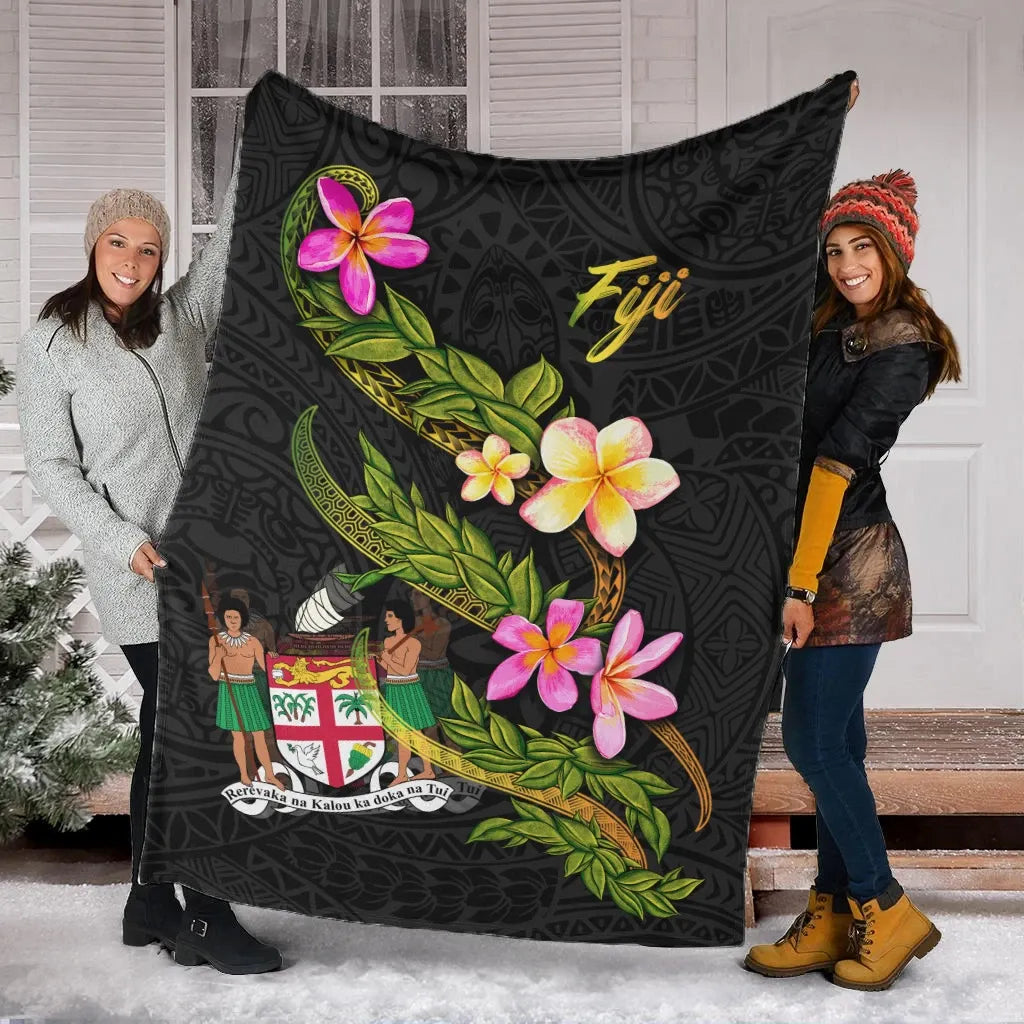 Fiji Polynesian Blanket - Plumeria Tribal