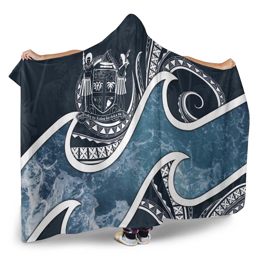 Fiji Polynesian Hooded Blanket - Ocean Style