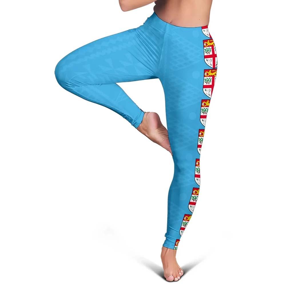 Fiji Polynesian Legging - Coat Of Arm Linked Style
