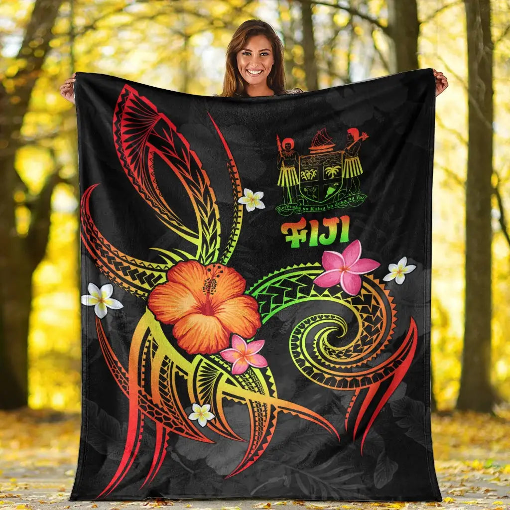 Fiji Polynesian Premium Blanket - Legend of Fiji (Reggae)