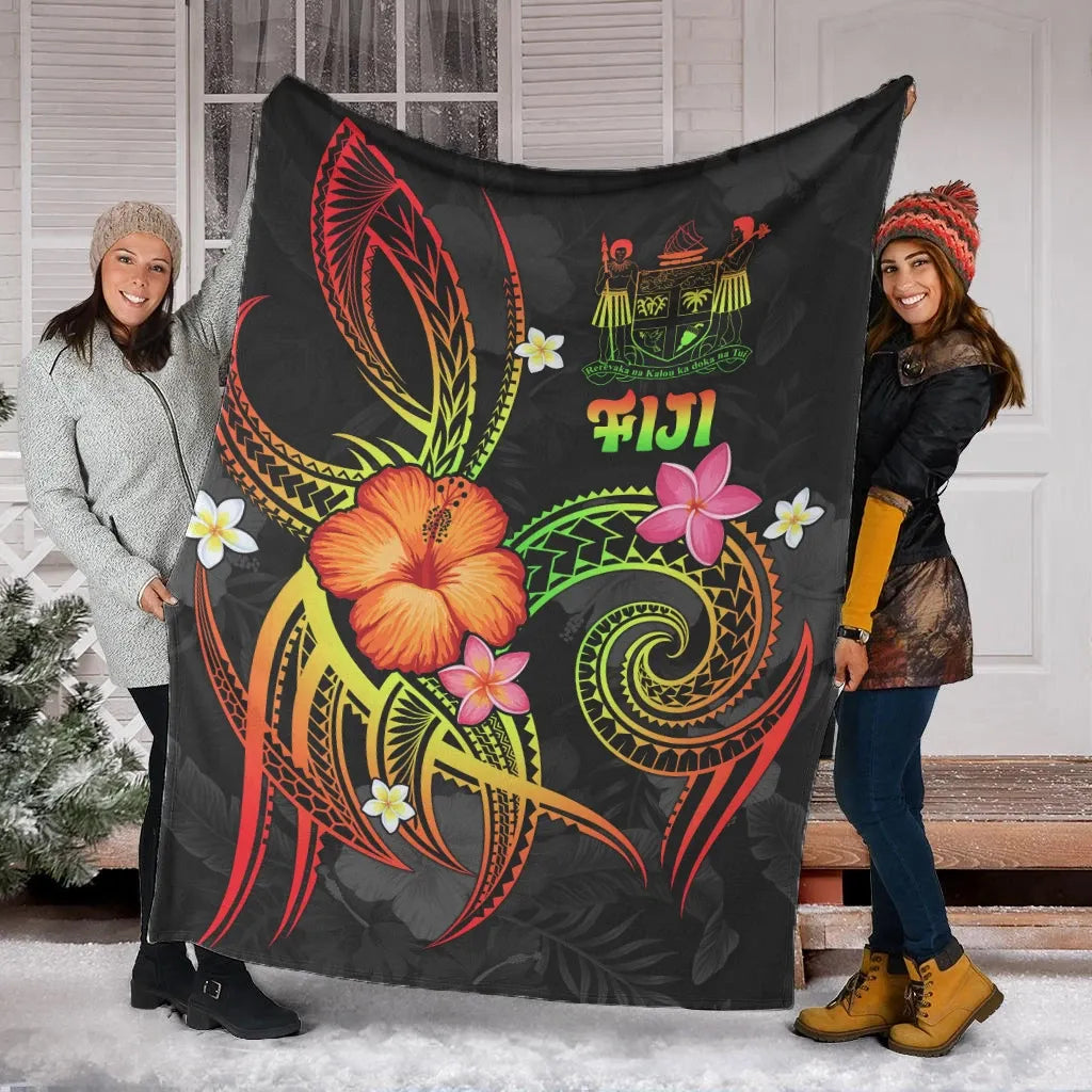 Fiji Polynesian Premium Blanket - Legend of Fiji (Reggae)