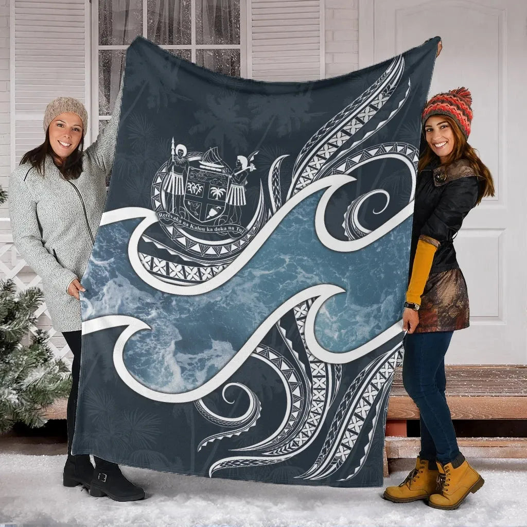 Fiji Polynesian Premium Blanket - Ocean Style