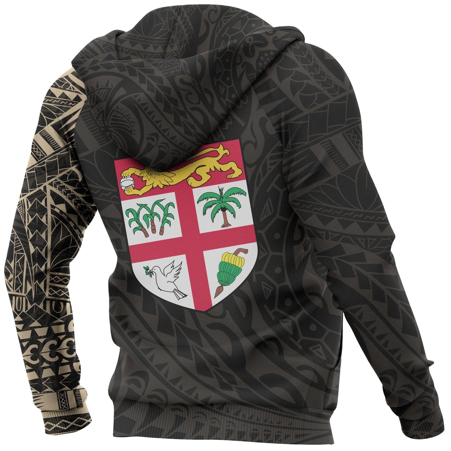 FIji Hoodie - Fiji Polynesian Tattoo Style