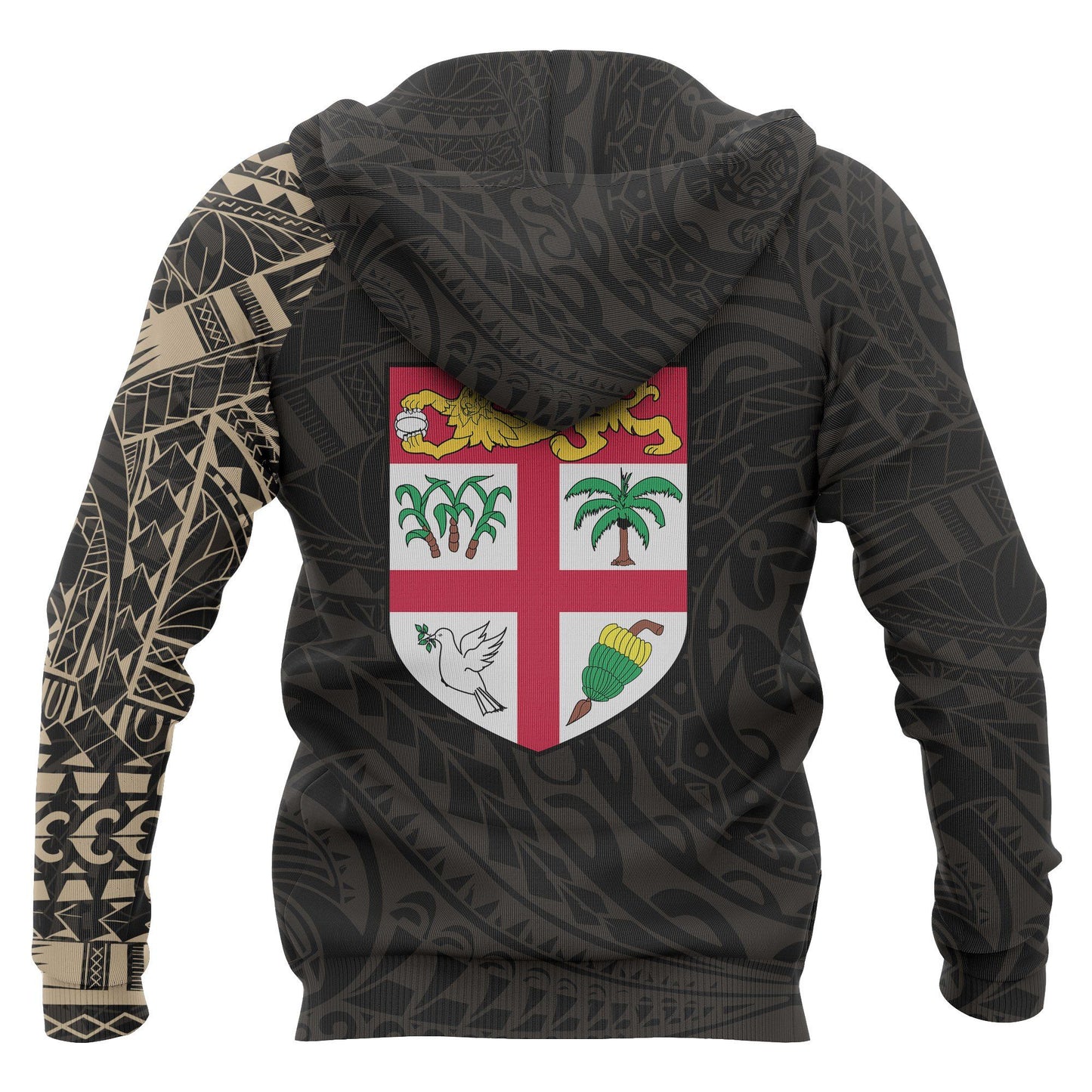 FIji Hoodie - Fiji Polynesian Tattoo Style