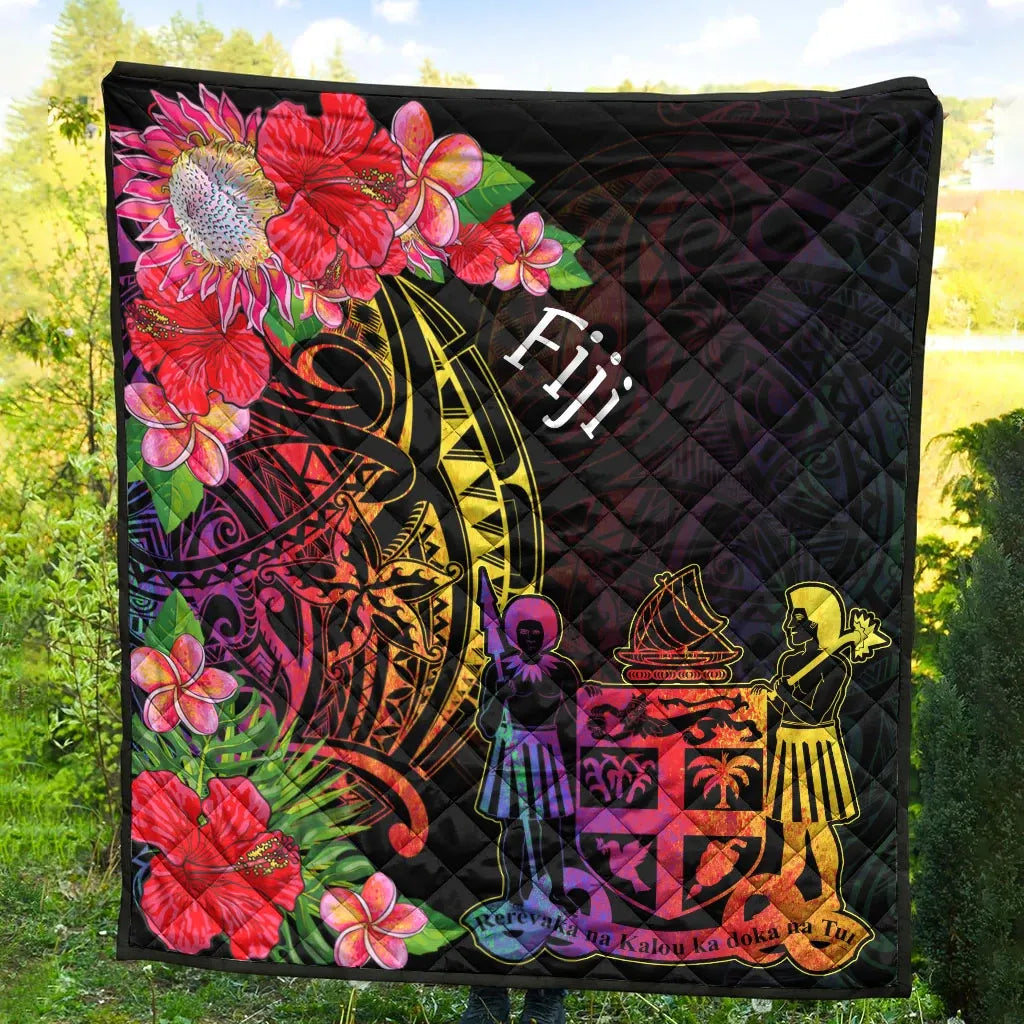Fiji Premium Quilt - Tropical Hippie Style