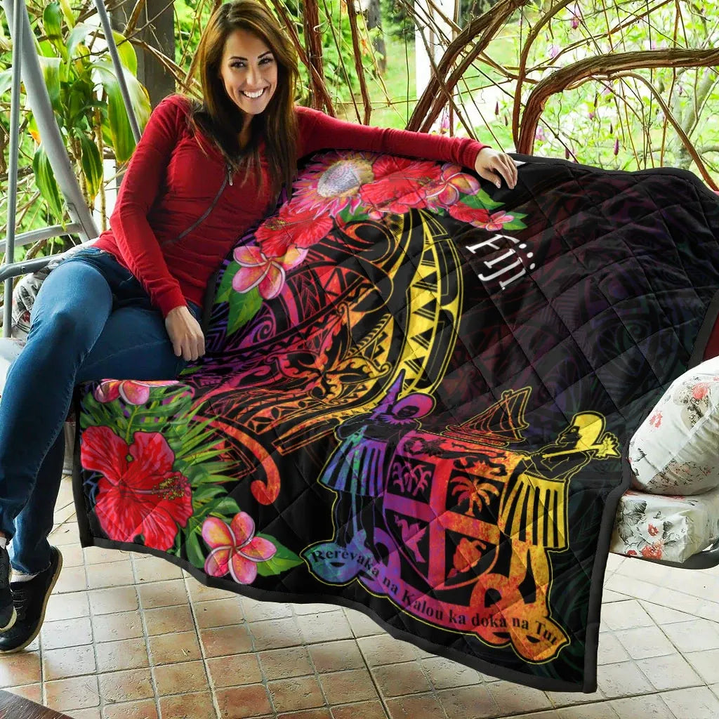 Fiji Premium Quilt - Tropical Hippie Style