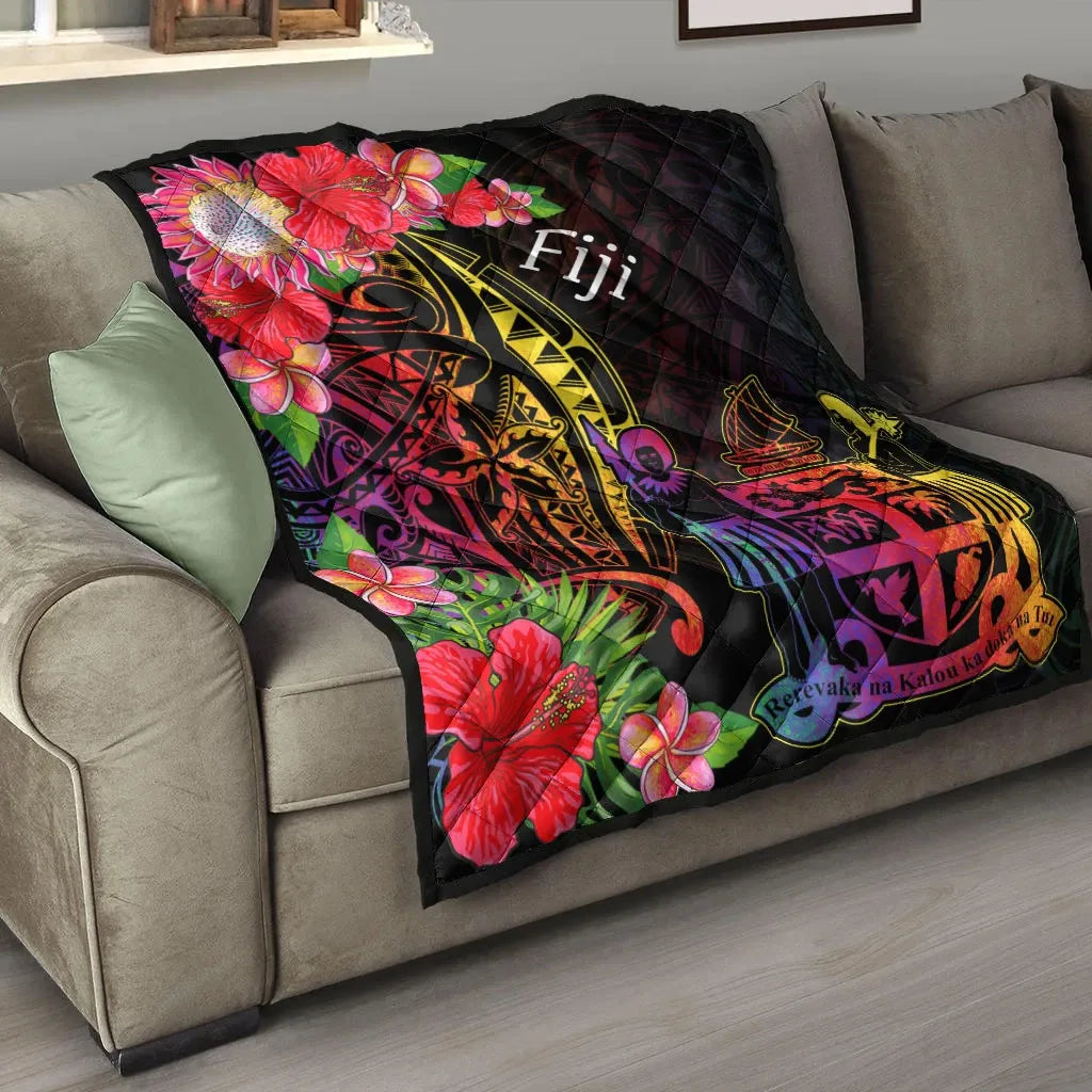 Fiji Premium Quilt - Tropical Hippie Style