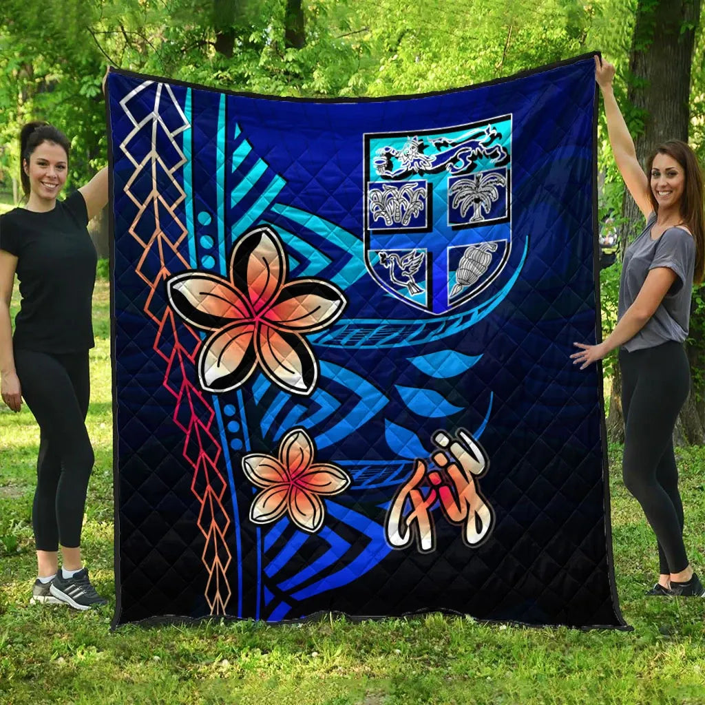 Fiji Premium Quilt - Vintage Tribal Mountain
