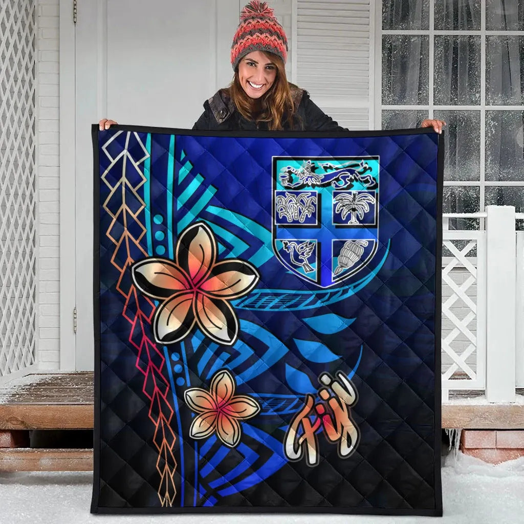 Fiji Premium Quilt - Vintage Tribal Mountain