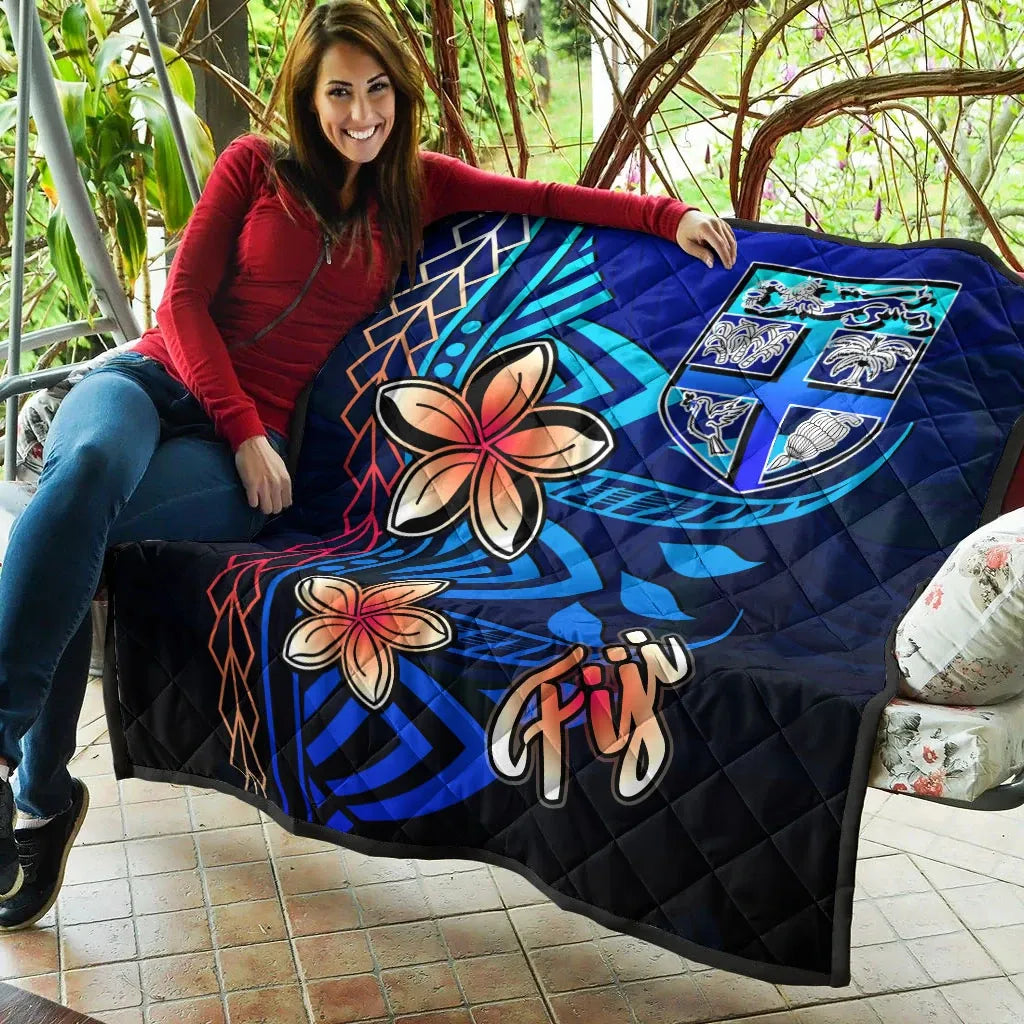 Fiji Premium Quilt - Vintage Tribal Mountain