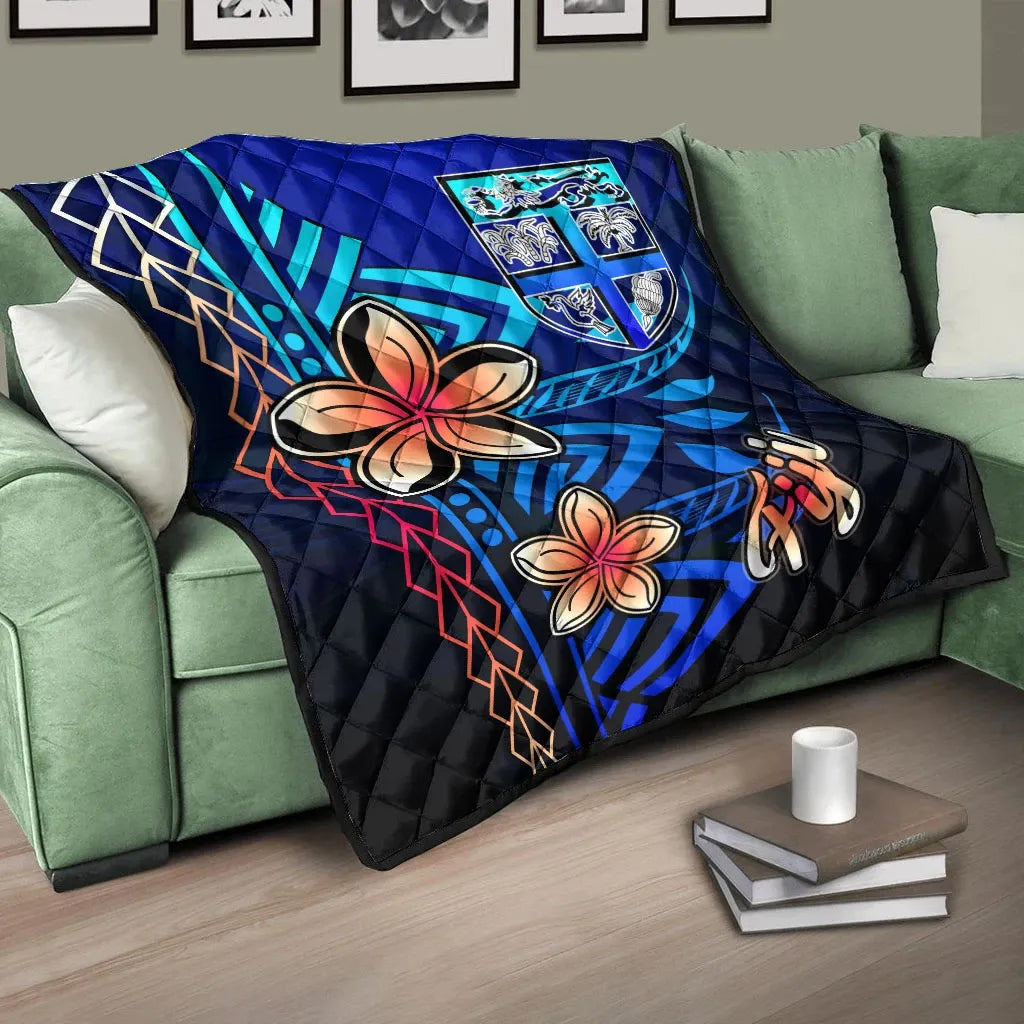 Fiji Premium Quilt - Vintage Tribal Mountain