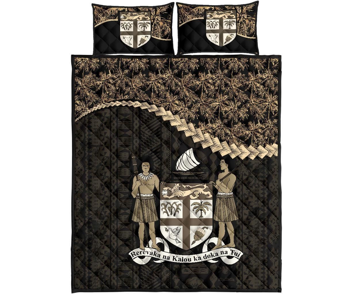 Fiji Polynesian Quilt Bed Set Golden Coconut