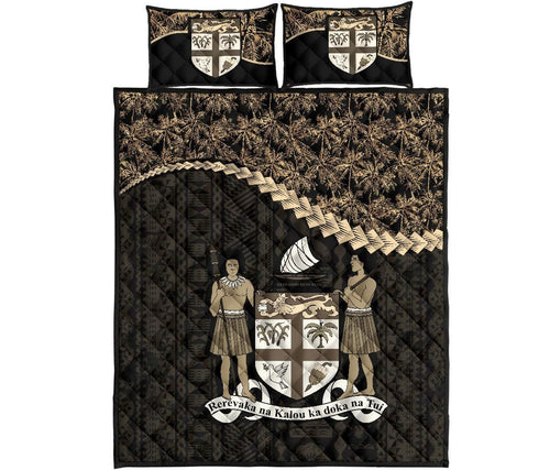 Fiji Polynesian Quilt Bed Set Golden Coconut