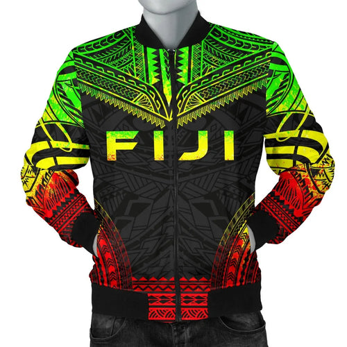 Fiji Polynesian Chief Bomber Jacket - Reggae Version
