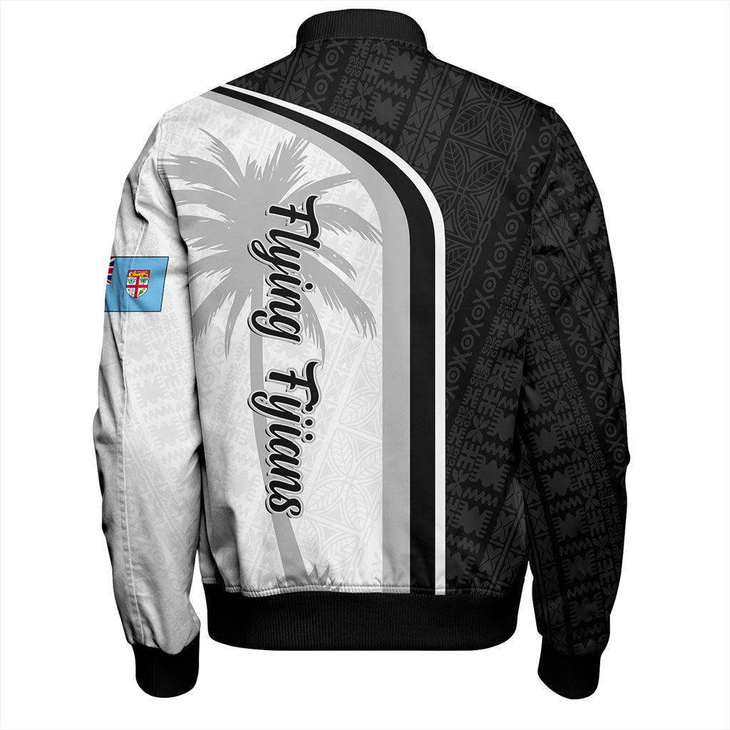 Fiji Bomber Jacket Rugby Masi Flying Fijians Style