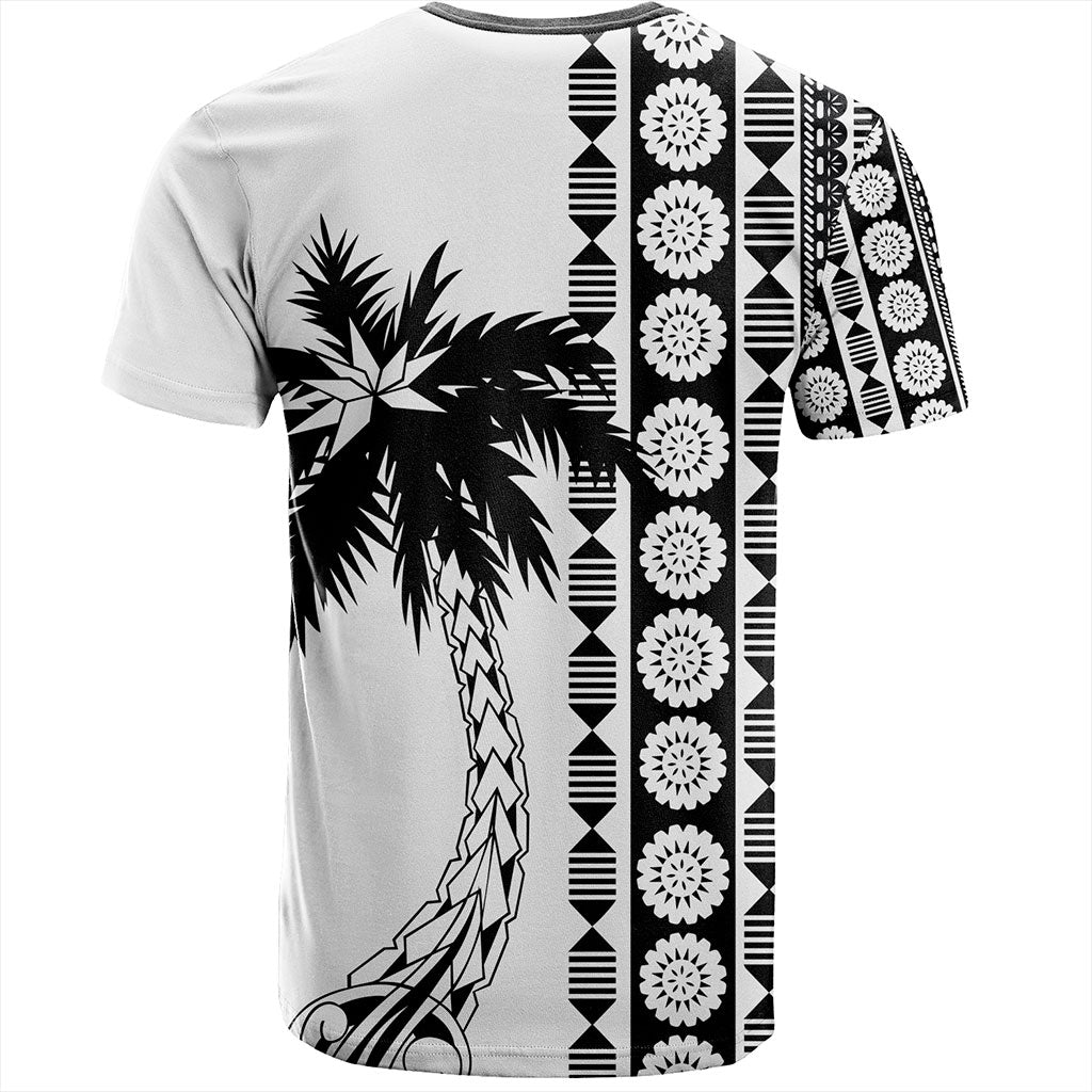 Fiji T-Shirt Rugby Pattern Tattoo Coconut