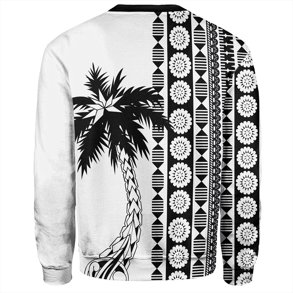 Fiji Sweatshirt Rugby Pattern Tattoo Coconut