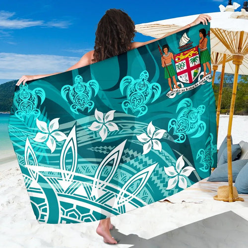 Fiji Sarong - Turtle Around Flower