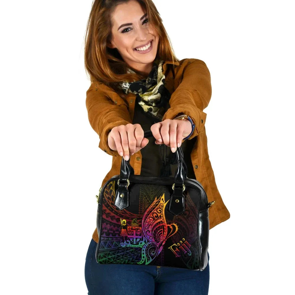 Fiji Shoulder Handbag - Butterfly Polynesian Style