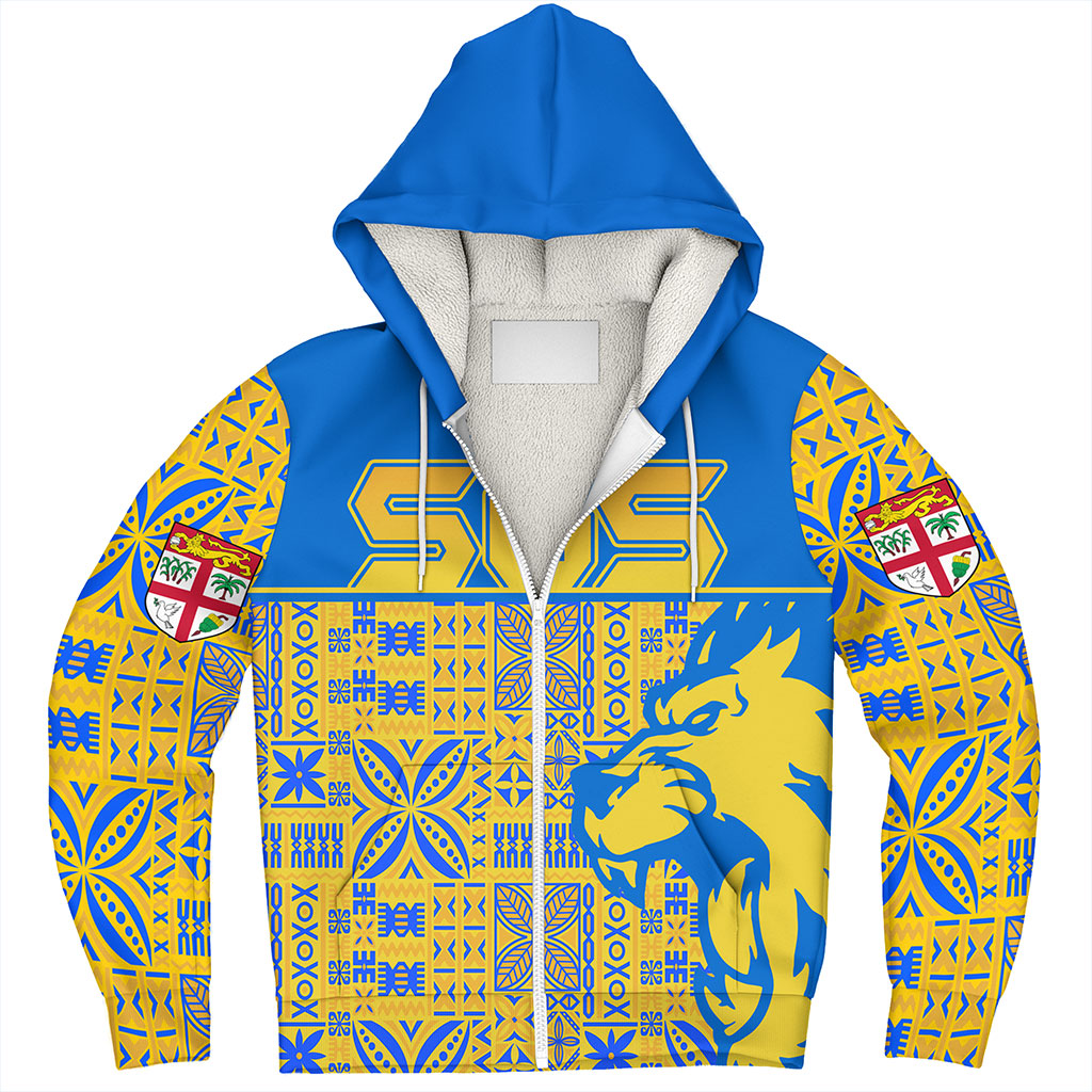 Fiji Sherpa Hoodie Suva Lion Simple Style
