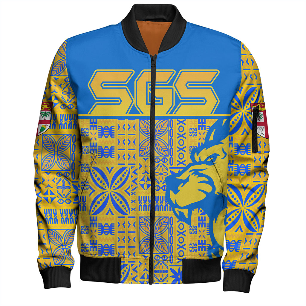 Fiji Bomber Jacket Suva Lion Simple Style
