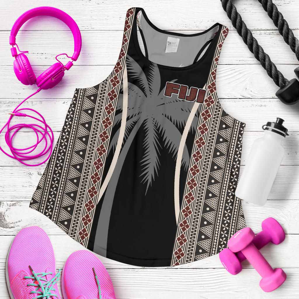 Fiji Women Racerback Tank - Tapa Coconut