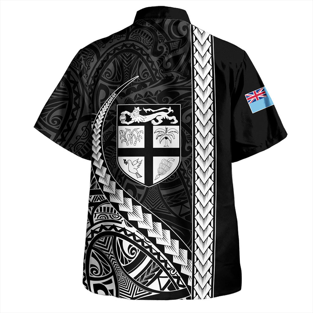 Fiji Hawaiian Shirt Tribal Melanesian Coat Of Arms