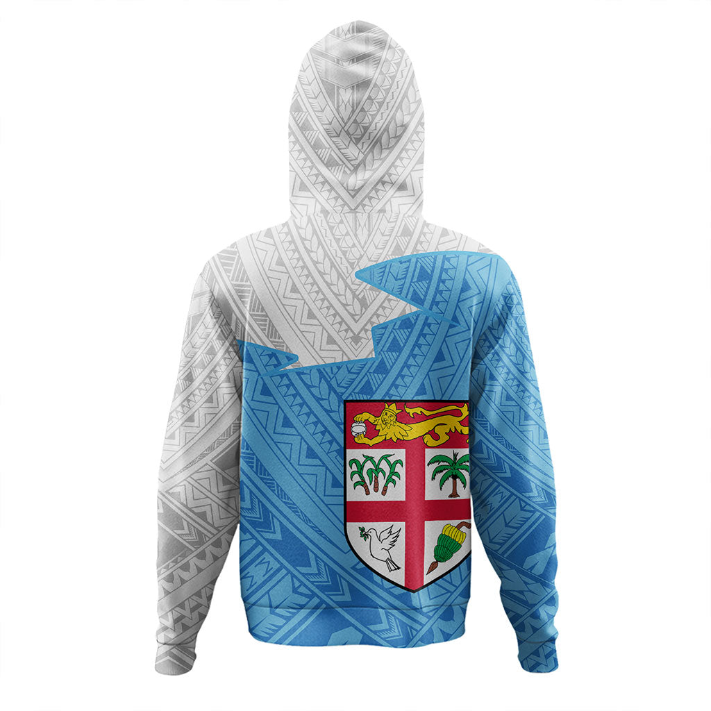 Fiji Hoodie Polynesian Tattoo Flag And Coat Of Arms