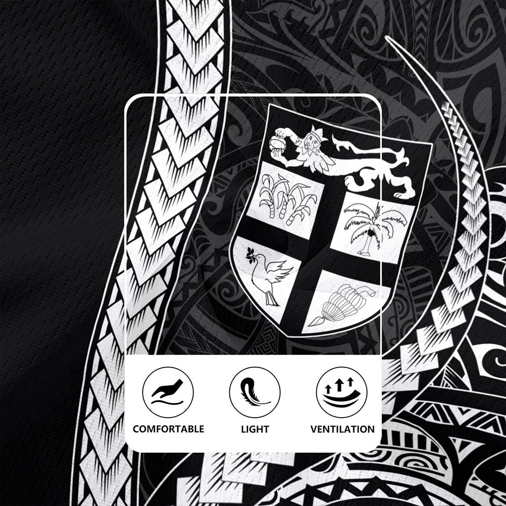Fiji Rugby Jersey Tribal Melanesian Coat Of Arms