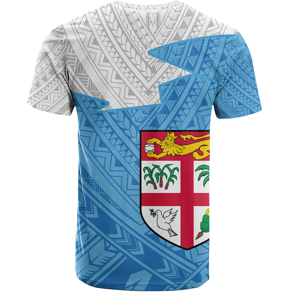 Fiji T-Shirt Polynesian Tattoo Flag And Coat Of Arms