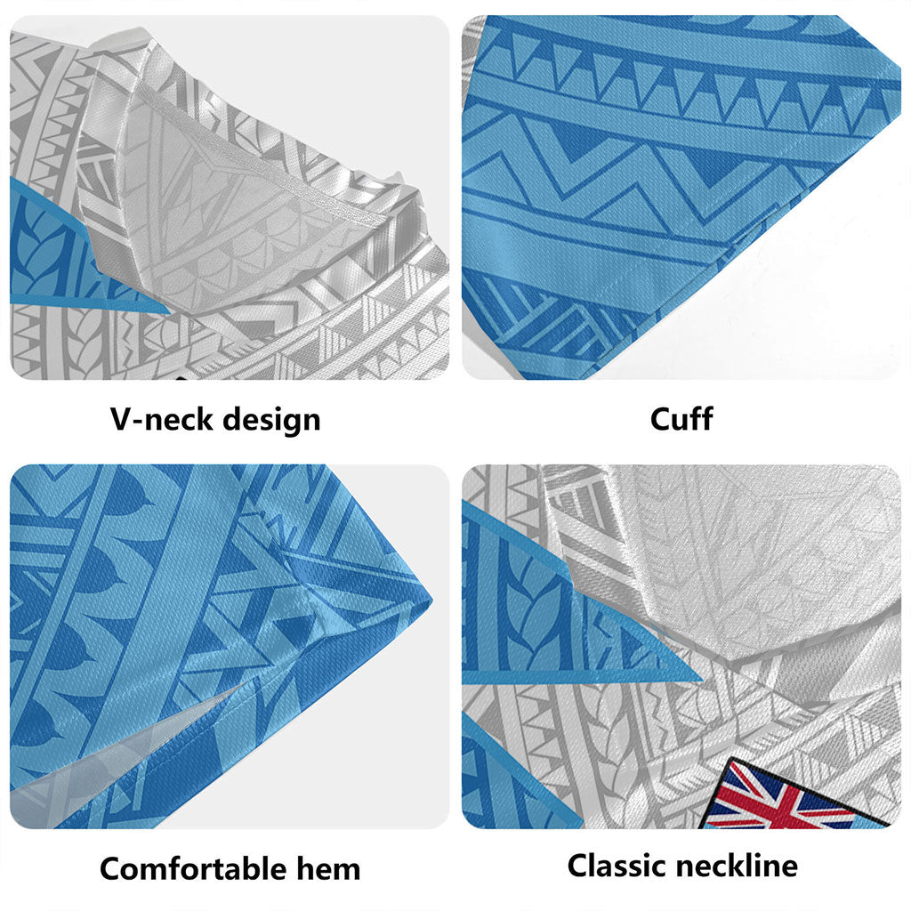 Fiji Rugby Jersey Polynesian Tattoo Flag And Coat Of Arms