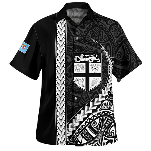Vanuatu Hawaiian Shirt Tribal Melanesian Flag And Coat Of Arms