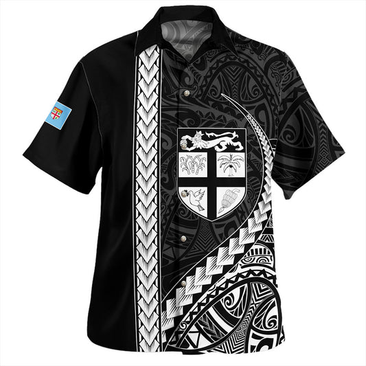 Vanuatu Hawaiian Shirt Tribal Melanesian Flag And Coat Of Arms
