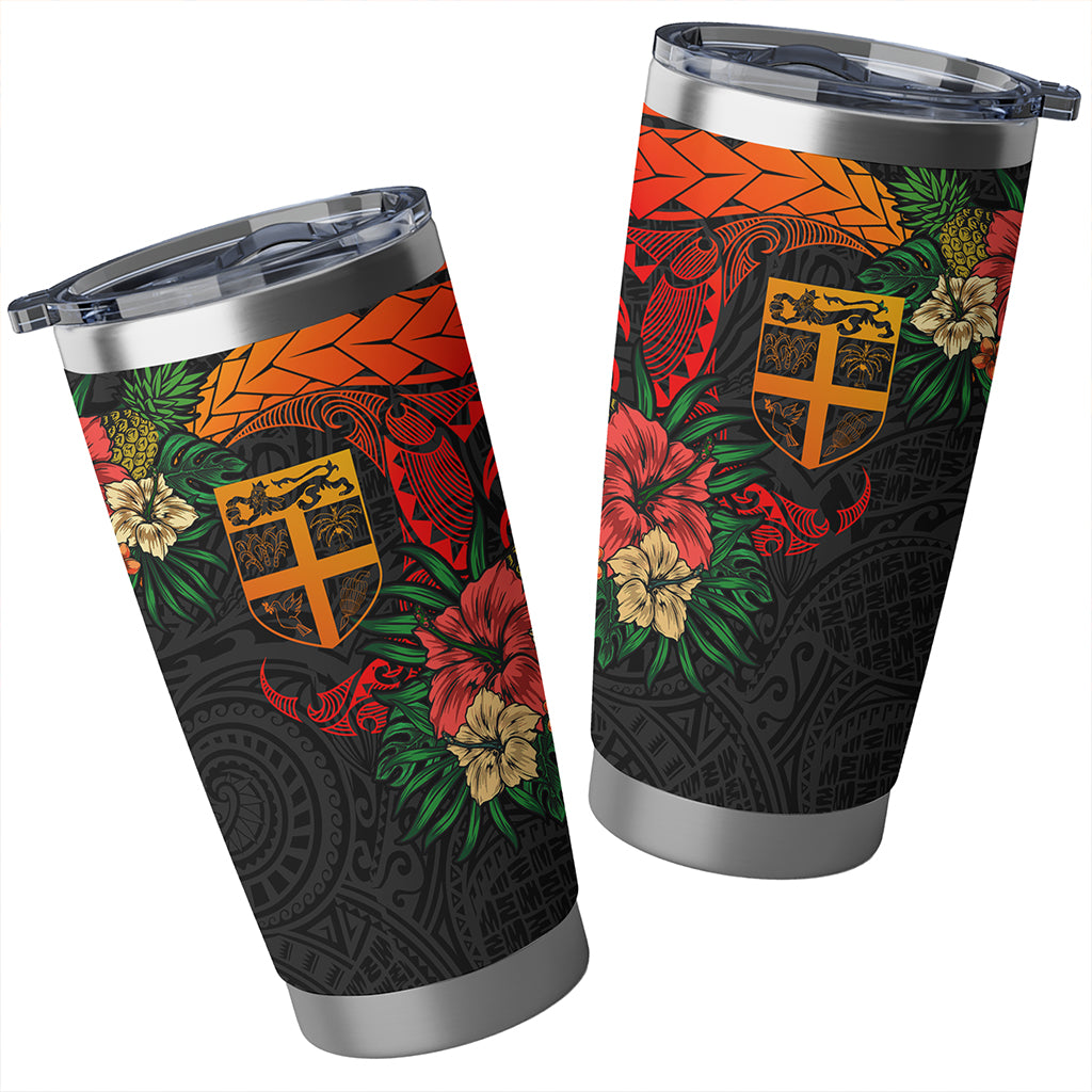 Fiji Tumbler Polynesian Tropical Coat Of Arms