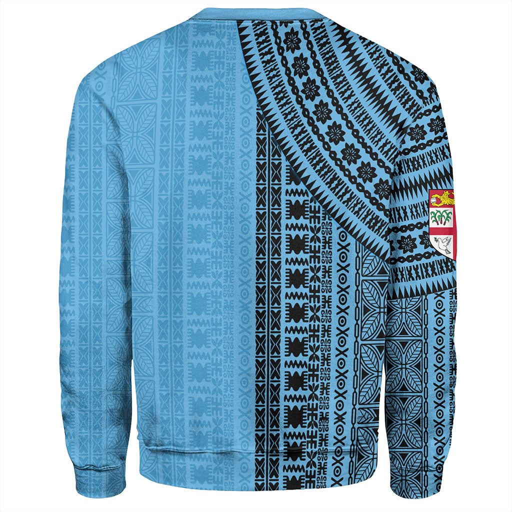 Fiji Sweatshirt Bula Pattern Half Concept