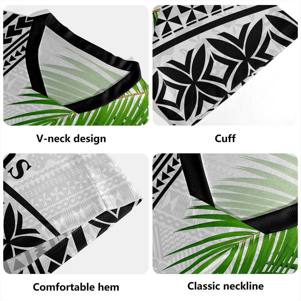 Fiji Rugby Jersey Rugby Masi Flying Fijians Fabric Leaves
