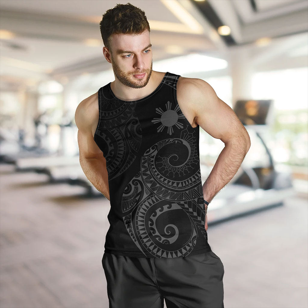 Philippines Filipinos Tank Top Sun Tribal Tattoo Design