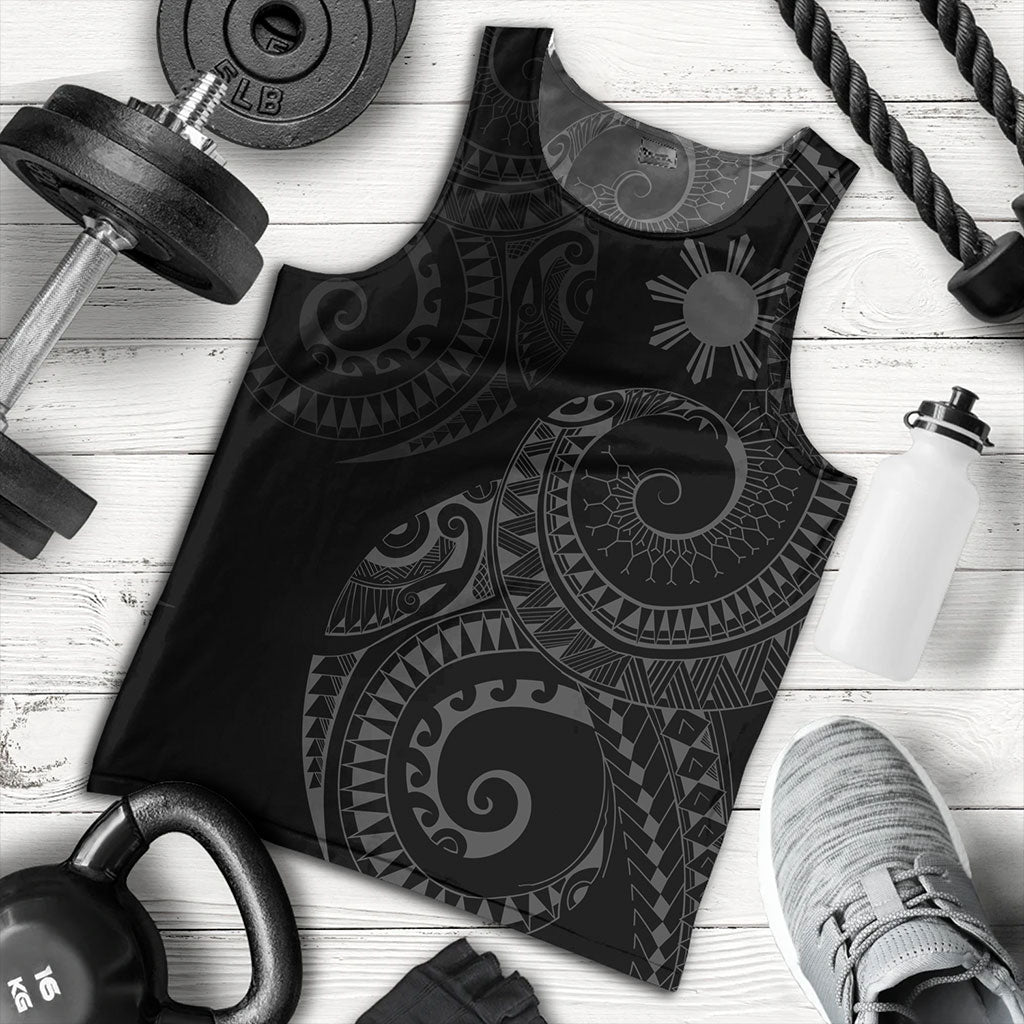 Philippines Filipinos Tank Top Sun Tribal Tattoo Design