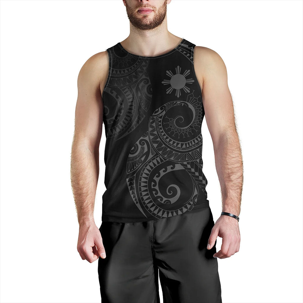 Philippines Filipinos Tank Top Sun Tribal Tattoo Design